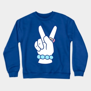 Girl Peace Sign Crewneck Sweatshirt